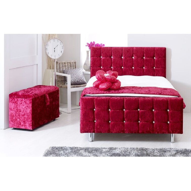 Wayfair upholstered deals sleigh bed